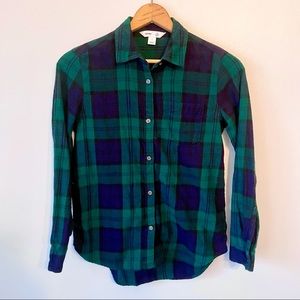 Old Navy | Women’s Plaid Flannel Button Down Shirt The Classic